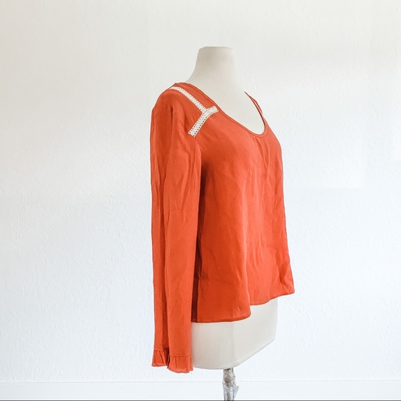 NWT SOMEDAYS LOVIN Burnt Orange Blouse - Picture 4 of 13